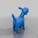3D打印模型山羊雕刻
