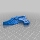 3D打印模型简易的飞翔的鹰