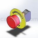 按钮开关3D模型Solidworks设计