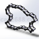 链传动3D模型Solidworks设计