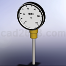 双金属温度计模型Solidworks设计