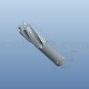 粗皮铣刀模型PROE设计