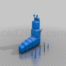 3D打印模型毛毛虫
