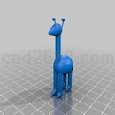 3D打印模型长颈鹿