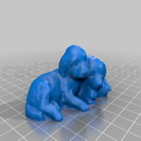 3D打印模型小狗雕像