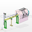自动送料机模型Step/iges/stl格式数控机床机械式
