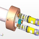 钻孔机钻头(双钻头)内部结构模型Step/iges/stl格式