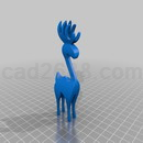 3D打印模型麋鹿