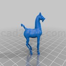 3D打印模型站立的马