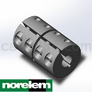 法国NORELEM20350开槽刚性联轴器Step/iges/stl格式