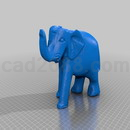 3D打印模型可爱的大象