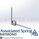 美国ASRAYMOND扭转弹簧316SS模型Step/iges/stl格式