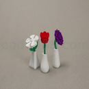 3D打印模型花瓶中的小花