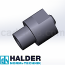 德国HALDERV定位元素圆柱销EH1040_300-700Step/iges/stl格式