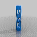 3D打印模型螺旋笼子里的球