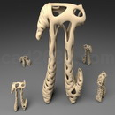 3D打印模型字母π