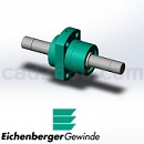 瑞士EICHENBERGER滚珠丝杠FBE模型Step/iges/stl格式