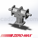 丹麦ZERO-MAX斜齿轮减速器2WAY模型Step/iges/stl格式