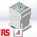 联合王国RS_COMPONENTS电流接触器4KW9A230V模型Solidworks设计