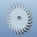 切割刀具模型ProE设计