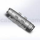 真空过滤器更换用滤芯Step/iges/stl格式