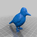 3D打印模型尖嘴啄木鸟