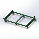 车间用中转车小车模型Solidworks设计