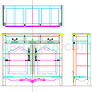 鞋柜精美设计CAD图纸套装