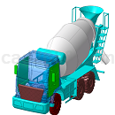 混凝土罐车模型Catia设计