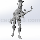 caitlyn_皮城女警3D打印模型STL格式