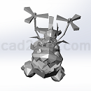 corki_英勇投弹手3D打印模型STL格式