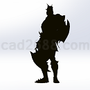 draven_荣耀行刑官3D打印模型STL格式