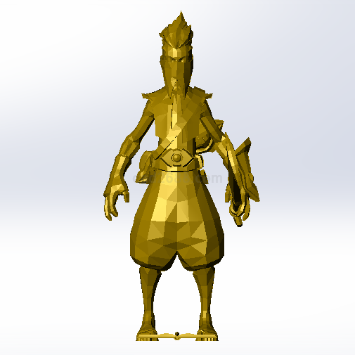 ekko_时间刺客艾克3D打印模型STL格式