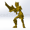 riven_放逐之刃锐雯3D打印模型STL格式