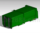 垃圾运输箱3D模型Stp格式