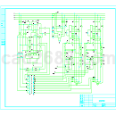 二台柴油发电机并车控制电路CAD图