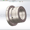 前端静压轴瓦3D模型Solidworks设计