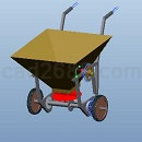 小型施肥车3D模型PROE设计