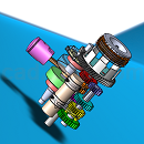 雅马哈两冲程发动机总装及零件图Solidworks设计