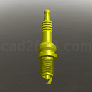 铱金火花塞3D模型Solidowrks设计