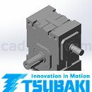 Tsubaki减速机齿轮箱蜗杆动力驱动EWJ系列模型STP/IGS格式