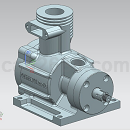 菲亚特电机3D模型STP模型