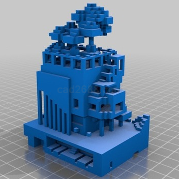 碉堡3D打印模型STL格式