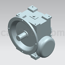 CW型圆弧圆柱蜗杆减速器JBT7935-19993D模型X_T格式