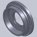 螺钉固定式轴承盖和嵌入式轴承盖3D模型Solidworks设计