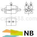 NIPPON BEARING滑动螺杆SS图纸DXF格式