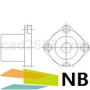 NIPPON BEARING行程衬套滑动旋转衬套图纸DXF格式