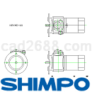新宝SHIMPO_RX牵引驱动减速机CAD全套图纸DXF格式
