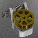 开式齿轮变速器模型STP格式