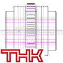THK滚珠花键CAD图纸DWG格式